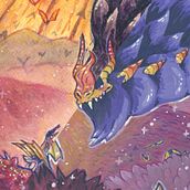 ''La Bestia Domo'' -  Técnicas de ilustración con acuarela y gouache. Character Design, Watercolor Painting, and Gouache Painting project by perytonfool - 03.11.2021