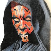 darth maul lapiz de colores. Un proyecto de  de Maximiliano Ramirez Marin - 11.03.2021