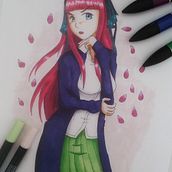 Mi Proyecto del curso: Nino Nakano. Comic, and Manga project by Jonathan Tan - 03.17.2021