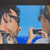 Retratos. Un proyecto de Pintura, Pintura acrílica y Pintura gouache de Ingrid Romero Parreño - 12.03.2021