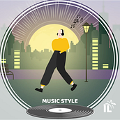 CAMINATA MUSICAL. Un projet de Animation, Animation 2D, Illustration traditionnelle, Illustration vectorielle , et Motion design de Iván Lozano Lassolle - 12.03.2021