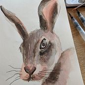 Mi Proyecto del curso: Técnicas experimentales de acuarela para principiantes . Watercolor Painting project by Menfis Galvez - 03.12.2021
