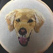 Tomate otro de mis perros. Embroidery project by Diana Coy - 03.12.2021
