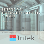 Mi Proyecto del curso: Estrategia de comunicación para redes sociales Intek. Social Media project by Mirella Ferrer - 03.12.2021