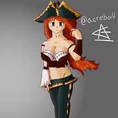 Mi querida Miss Fortune. Sketching, and Digital Drawing project by acrebolt - 03.13.2021