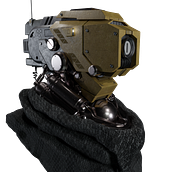 Robot_Head_01(Practica Hard Surface Modeling). Een project van 3D y  3D-modellering van Bernardo López Rios - 10.11.2020