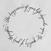 My project in English Calligraphy from A to Z course. Projekt z dziedziny  Kaligrafia użytkownika Charlyne Lefebvre-Paillé - 13.03.2021