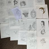 Previous works . Desenho, Desenho artístico, Ilustração botânica, e Desenho anatômico projeto de Katy Saunders - 13.03.2021