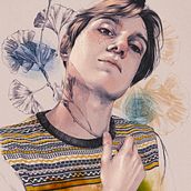 Mi Proyecto del curso: Retrato ilustrado con Procreate. Traditional illustration project by Jaime Rubio Bravo - 03.13.2021