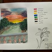 My project in Watercolor Travel Journal course. Watercolor Painting project by Ruth Coales - 05.05.2021