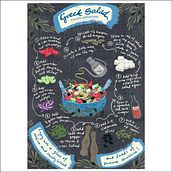 Greek Salad. Un progetto di Illustrazione digitale, H, lettering e Illustrazione tradizionale di lynkalogirou - 13.03.2021