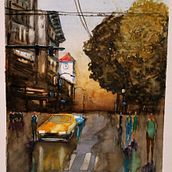 Stadtlandschaften in Aquarell. Un projet de Aquarelle de grazyna_swakowska_kaehlig - 13.03.2021