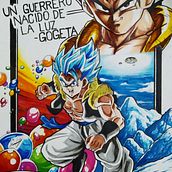 Gogeta (Traditional Art). Arts, Crafts, Pencil Drawing, and Artistic Drawing project by Omar Garcia Alvarez - 03.13.2021