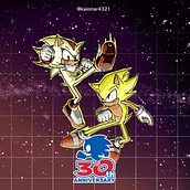 Sonic vs Shadow. Drawing, Artistic Drawing, and Digital Drawing project by Omar Garcia Alvarez - 03.13.2021