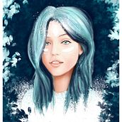 Mi Proyecto del curso: Retratos digitales de fantasía con Photoshop. Traditional illustration project by Melanie Blaser - 03.13.2021