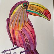Tucán  Ein Projekt aus dem Bereich Aquarellmalerei von Angela Reyes Perea - 13.03.2021