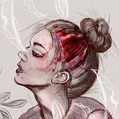 Mi Proyecto del curso: Retrato ilustrado con Procreate. Traditional illustration project by Dani Ramírez - 03.14.2021