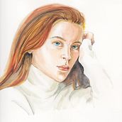 Portfoliuo retratos acuarela. Watercolor Painting project by Nyajo Gil - 03.14.2021