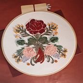 Meu projeto do curso: Técnica de bordado com o ponto atrás. Embroider project by Marcela Martins - 03.14.2021