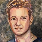 My project in Artistic Portrait with Watercolors course. Watercolor Painting project by Kamilla Krysinska-Przygocka - 03.14.2021