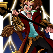 Collab - Fanart Wukong Academia de batalha. Digital Drawing project by Pamela Marins - 03.14.2021
