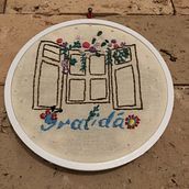 Meu projeto do curso: Técnicas básicas para bordado de letras. Embroider project by Greisy T F Paini - 03.16.2021