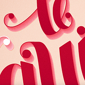 "te quiero": a little love - My project in The Golden Secrets of Lettering course. Digital Lettering, H, Lettering, and Lettering project by ka_esvil - 03.17.2021