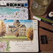 Normandia. Watercolor Painting project by Genny Mancin - 03.19.2021