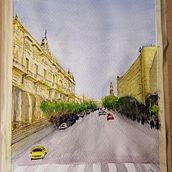 Mi Proyecto del curso: Paisajes urbanos en acuarela. Un proyecto de Pintura a la acuarela de Rey Mauro - 15.03.2021