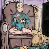 Loneliness. Een project van Ontwerp van personages, Stripboek,  Concept art, Digitale tekening, Digitale illustratie,  Digitaal schilderij,  Tekening y Traditionele illustratie van Alper Çoban - 21.12.2020