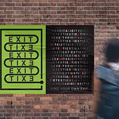 Blank Poster Works: EXIT. Poster Design, T, pograph, and Design project by Mehmet Ali Gorgu - 03.15.2021