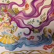 My project in Watercolor Techniques for Dreamlike Illustrations course. Projekt z dziedziny Malowanie akwarelą użytkownika Julia Kor - 15.03.2021