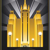 Moscow in the Roaring Twenties. Un projet de Conception d'affiches, Dessin numérique et Illustration numérique de Martino Guadagnin - 15.03.2021