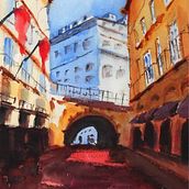 My project in Architectural Illustration with Watercolor course. Watercolor Painting project by fabio - 03.15.2021
