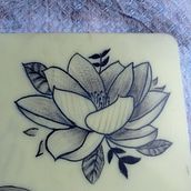 Flor de loto. Tattoo Design project by Juan Carlos Bonilla - 04.15.2021