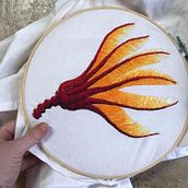 My project in Painting with Thread: Textile Illustration Techniques course. Embroider project by thewoodwyrm - 03.16.2021
