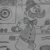 Proyecto Final: Barman del Viejo Oeste. Un progetto di Disegno a matita di Cristian Márquez - 21.04.2021