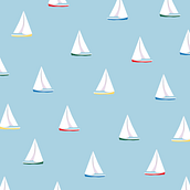 Boat poster collection. Children's Illustration, Digital Painting, Poster Design, Printing, and Product Design project by Emma Möller - 11.01.2020