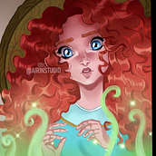 Mérida fanart. Un proyecto de Dibujo digital, Ilustración tradicional e Ilustración digital de Airin Vacnar - 20.01.2020