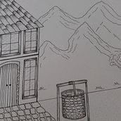 Projeto de casinha próxima das montanhas! . % Carina Torquato tarafından hazırlanan Geleneksel illüstras, on, Mimari İllüstras, on, Mürekkep İllüstras, Ve onu projesi - 03.06.2021