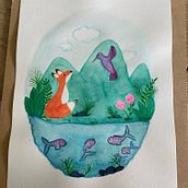 Mi Proyecto del curso: Técnicas de ilustración con acuarela y gouache. Artistic Drawing project by nataliadiazec - 03.20.2021