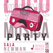 Cartel fiesta. Design, and Traditional illustration project by Lourdes Pérez - 03.16.2021