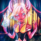 •Devil's Circus• (collab) . Creativit, Artistic Drawing, Digital Drawing, Traditional illustration, Digital Illustration, and Digital Painting project by Dubi Blanco - 03.07.2021