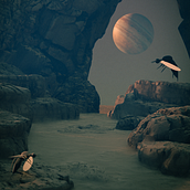 Mi Proyecto del curso: Ilustración fantástica 3D con Blender. 3D, and Traditional illustration project by Cami Dron - 03.17.2021
