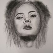 Final Portrait Denise Martin - after applying Sarah's suggestions. Artistic Drawing, Traditional illustration, Fine Arts, Drawing, Portrait Drawing, and Realistic Drawing project by Denise Martin - 03.13.2021