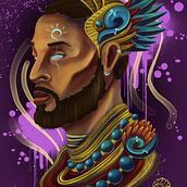 African Ancestors. Traditional illustration, and Advertising project by Paulo Victor Azevedo - 03.17.2021