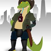 Bandit - Gabriel Guerrero. Digital Drawing, Character Design, and Graphic Design project by Gabriel Guerrero - 03.17.2021