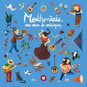 Libro "Mediterráneo, un mar de músicas". Children's Illustration project by Lluis Ràfols - 03.17.2021
