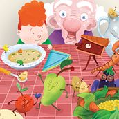 Libro "El secret dels dinars divertits". Children's Illustration project by Lluis Ràfols - 03.17.2020