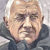 Andrew Wyeth Mon projet du cours : Portrait à l’aquarelle. Un proyecto de Pintura a la acuarela, Dibujo artístico, Dibujo de Retrato, Dibujo realista e Ilustración tradicional de François Rochat - 17.03.2021